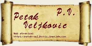 Petak Veljković vizit kartica